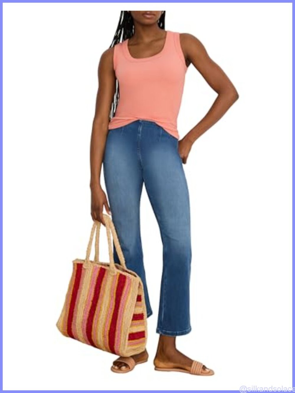 Pull-On Bootcut Jeans High Rise Ankle 28 Inch Inseam Stretch Denim